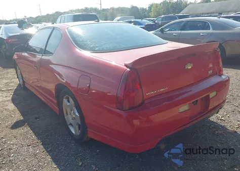 2006 Chevrolet Monte Carlo Ss из США, поврежденный, VIN 2G1WL16C869204903